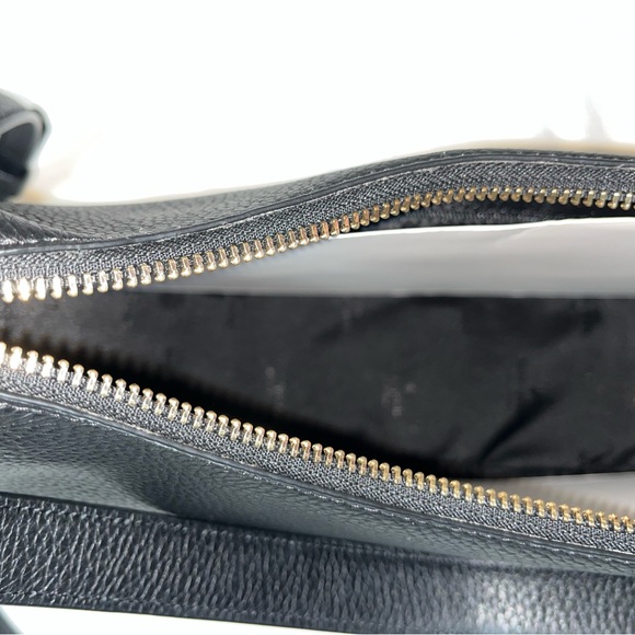 NEW Kate Spade Janie Black Pebbled Leather Shoulder Bag Crossbody Purse KE660 - Picture 8 of 11